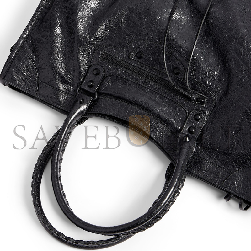 BALENCIAGA LE CITY BAG LARGE IN BLACK 8657652ACME1000 (46*29*17cm)